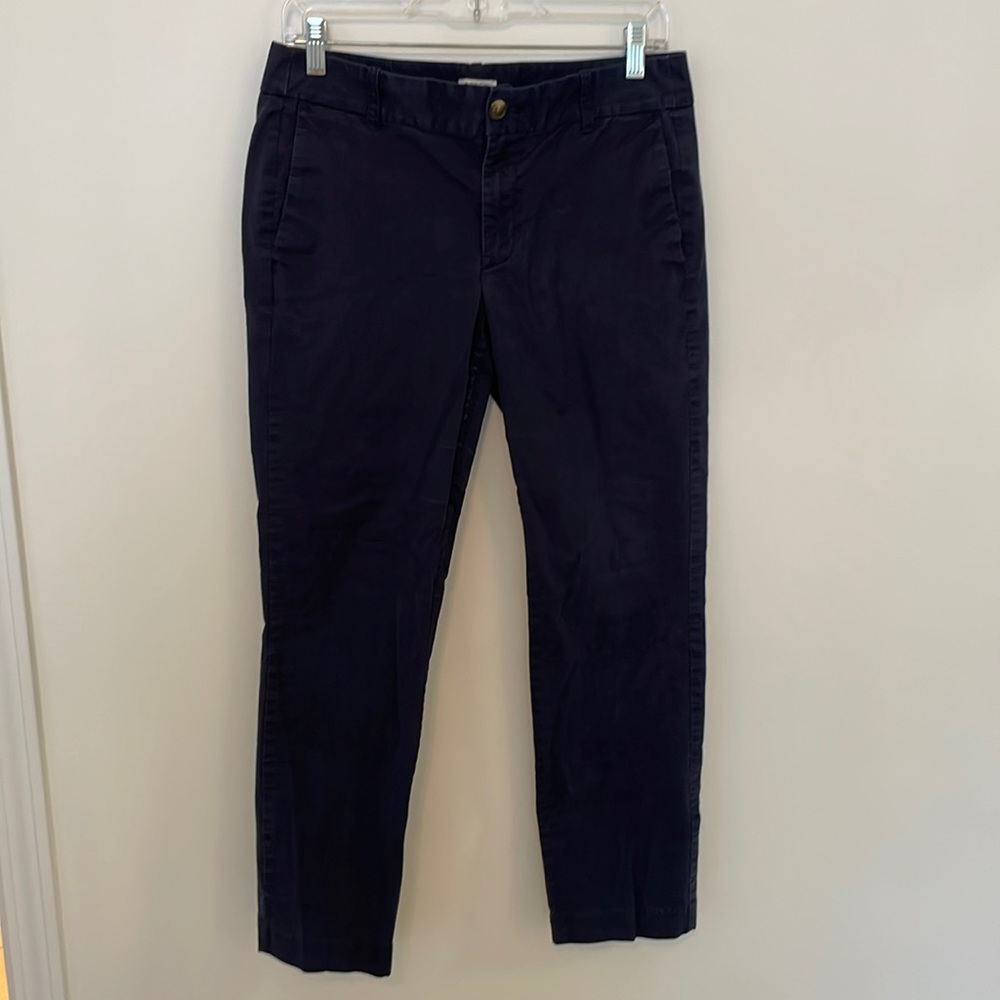 JCrew Navy Straight Leg Chino Size 6